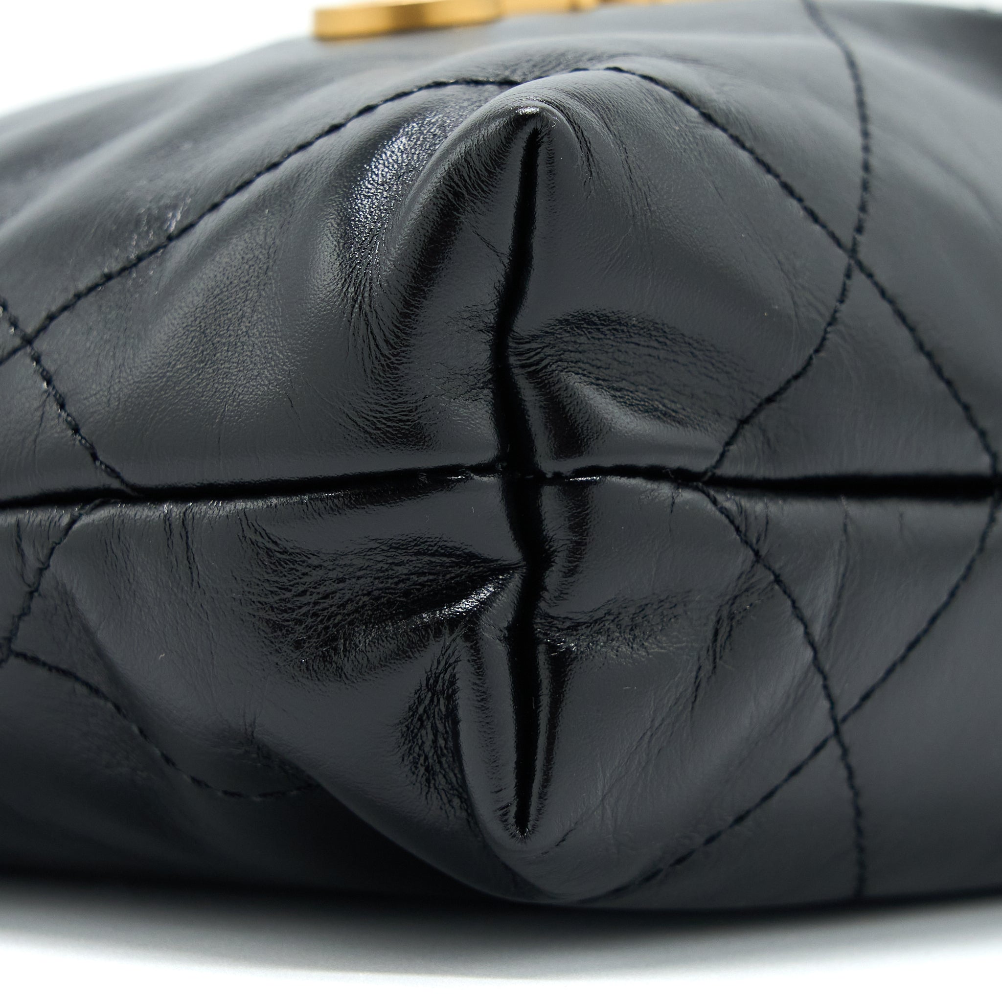 chanel-mini-22-bag-shiny-calfskin-black-brushed-ghw-microchip