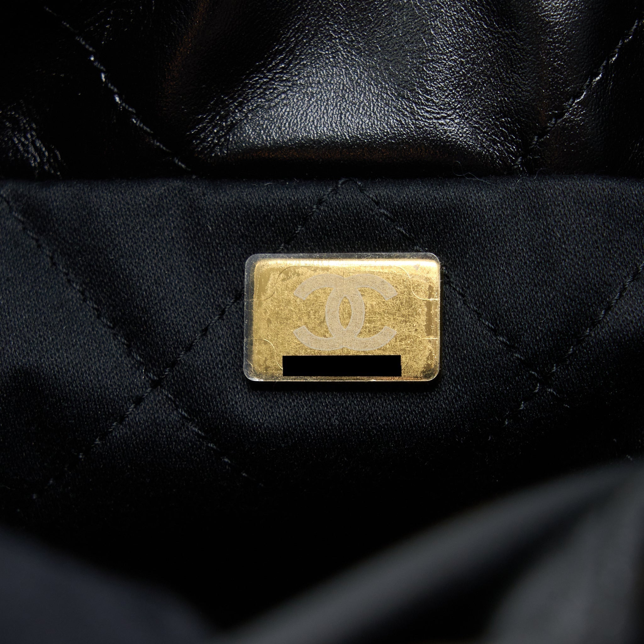 chanel-mini-22-bag-shiny-calfskin-black-brushed-ghw-microchip