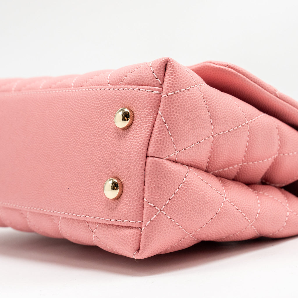 chanel-small-coco-handle-caviar-pink-lghw