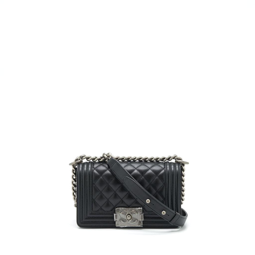 chanel-small-boy-bag-caviar-black-ruthenium-sliver-hardware-microchip