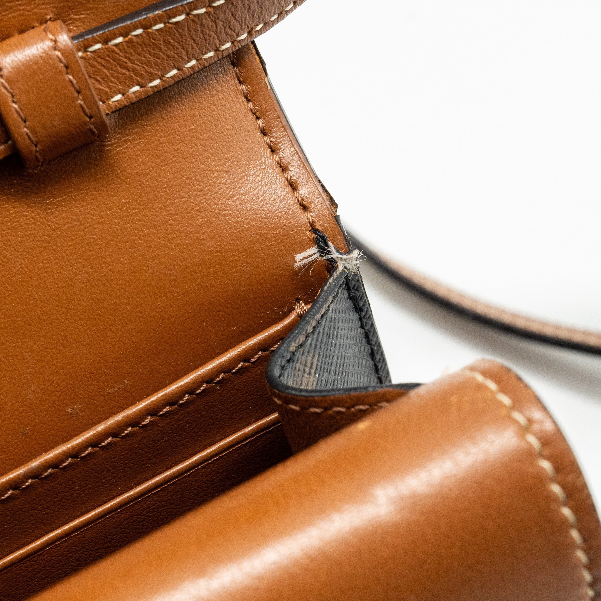 celine-wallet-on-strap-triomphe-canvas-smooth-lambskin-tan-ghw-4