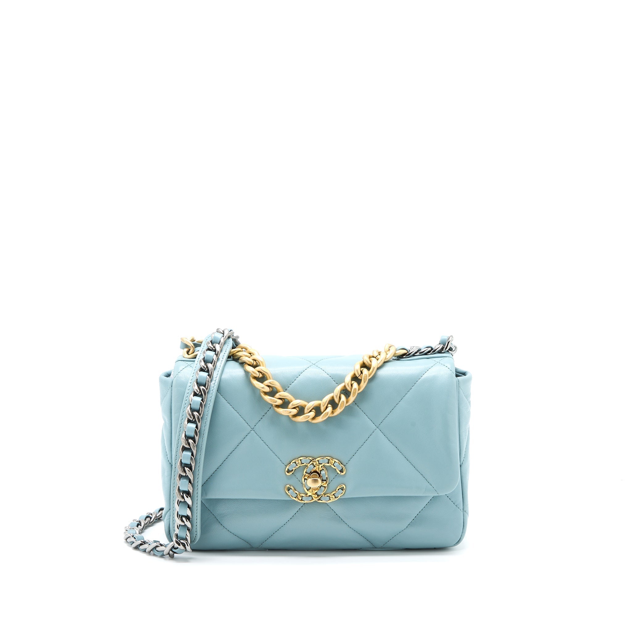 chanel-small-19-bag-lambskin-light-blue-multicolour-hardware