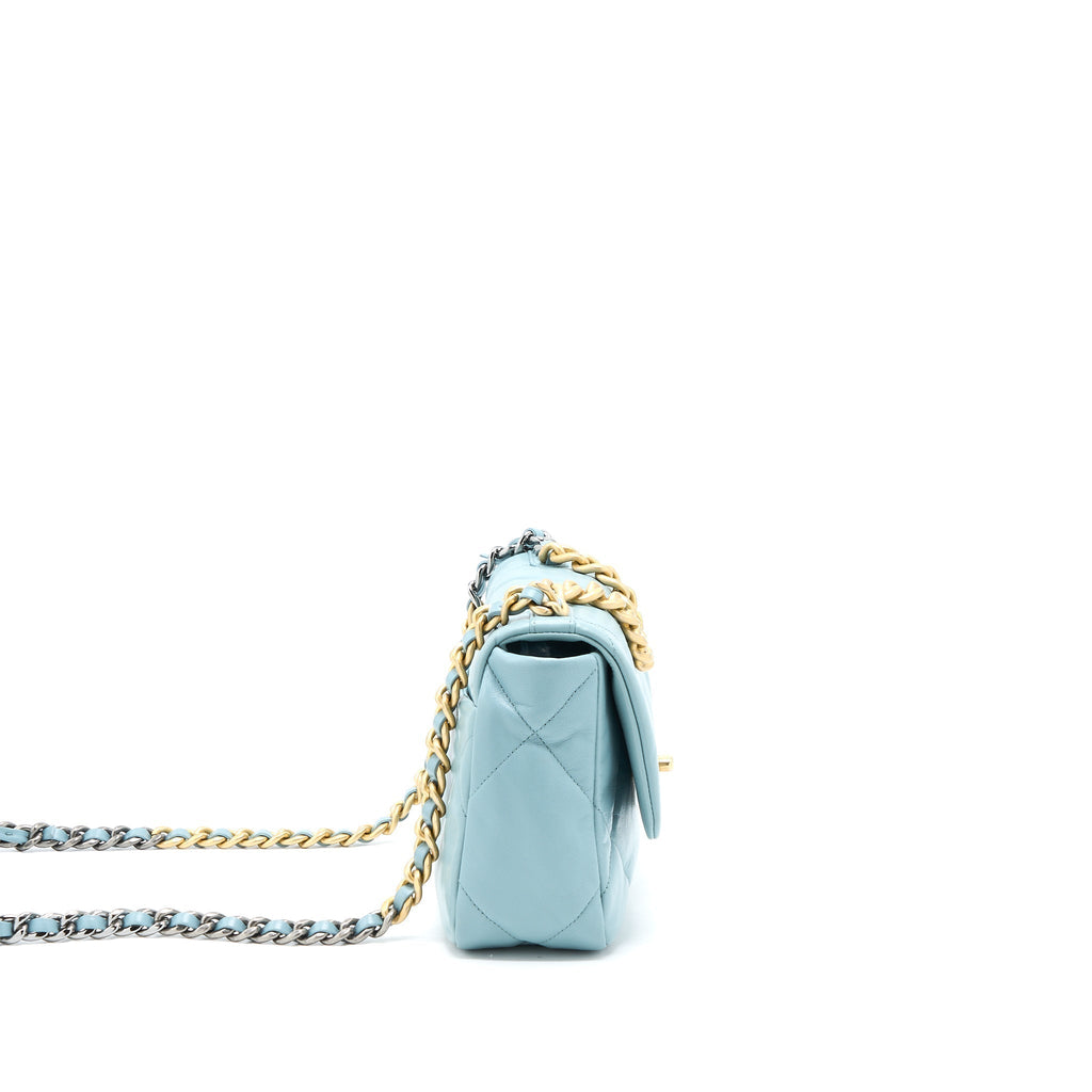 chanel-small-19-bag-lambskin-light-blue-multicolour-hardware