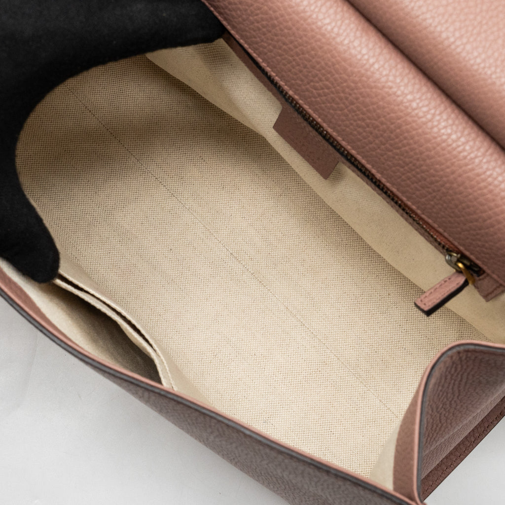 gucci-top-handle-flap-bag-calfskin-dark-pink-ghw