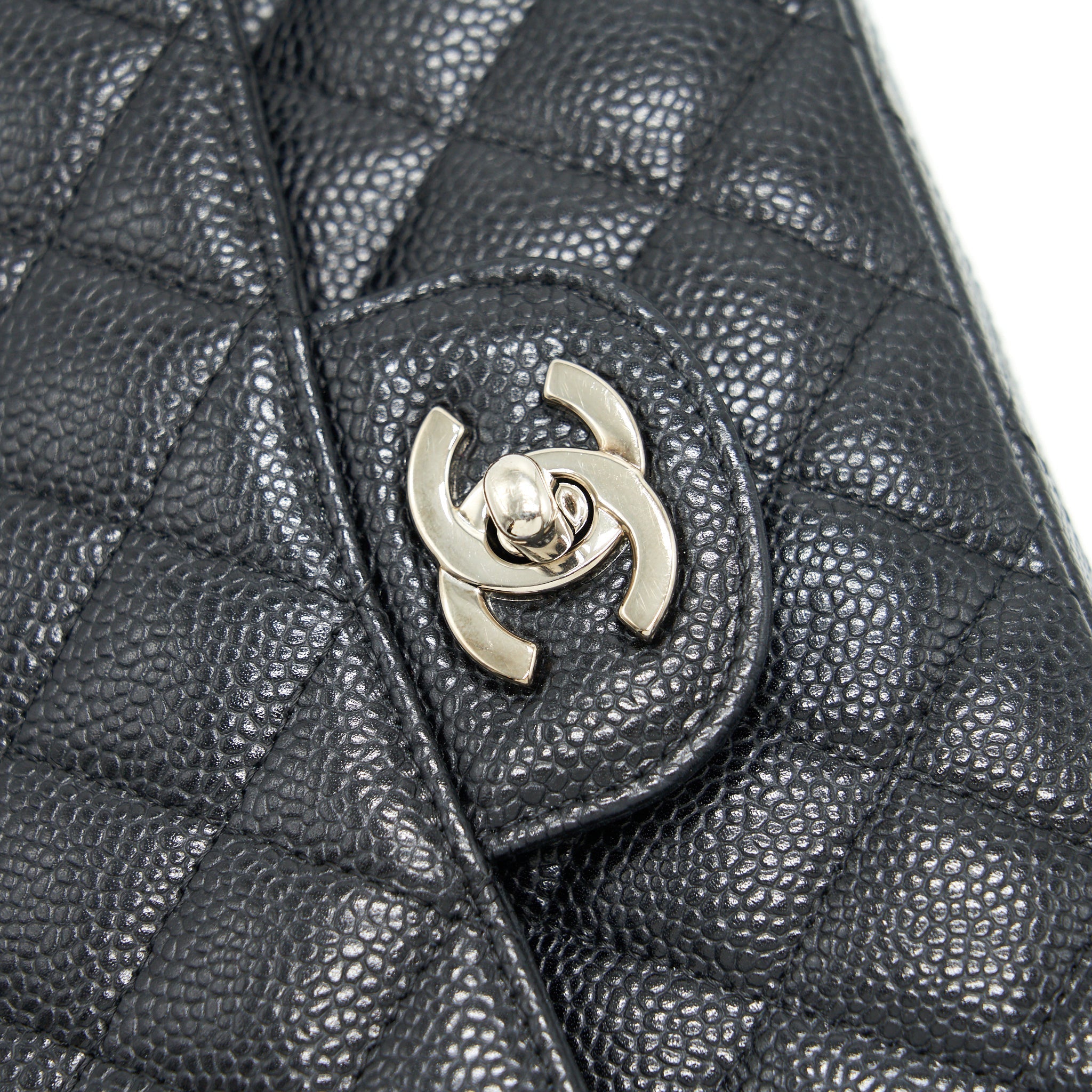 chanel-medium-classic-double-flap-caviar-black-shw-serial-12