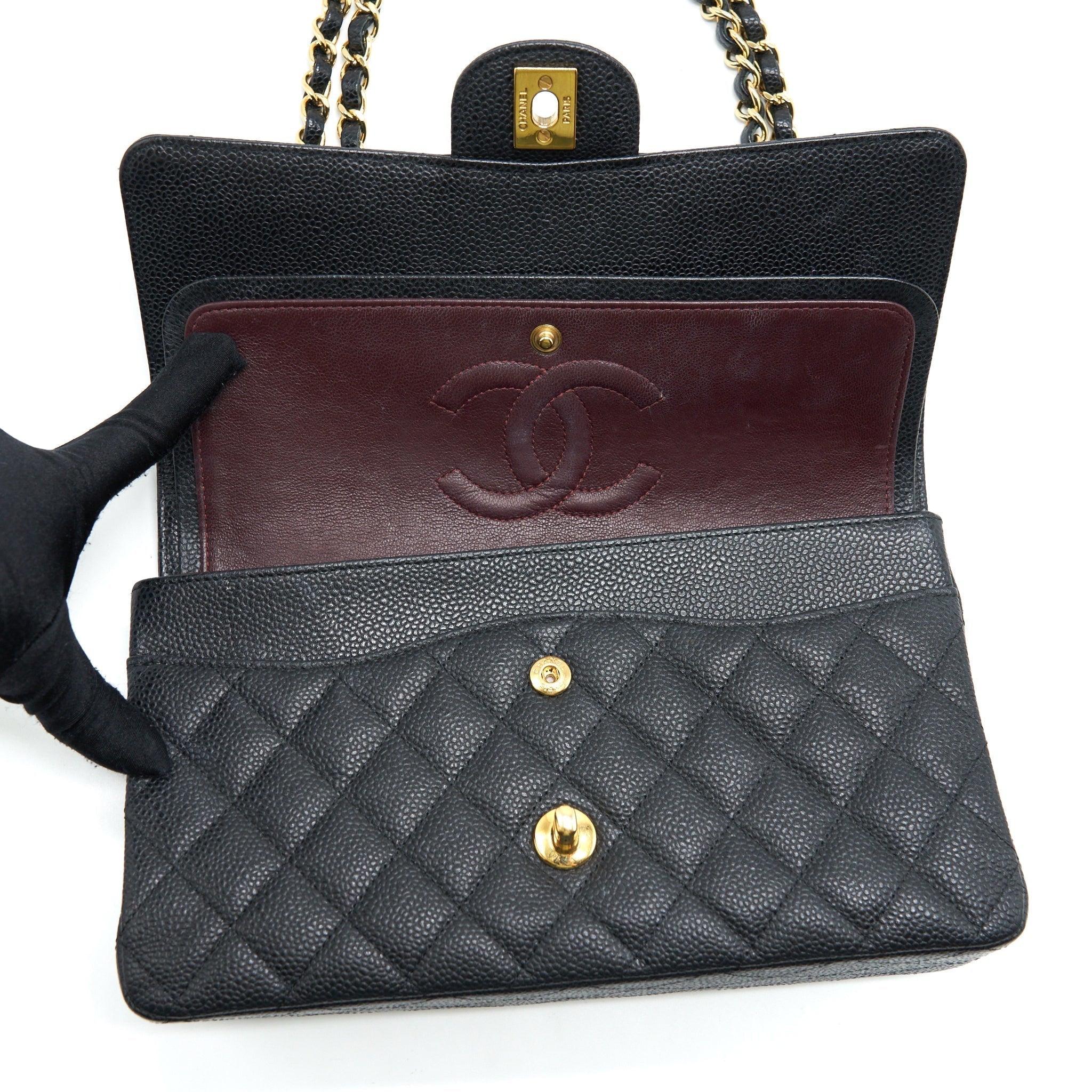 chanel-medium-classic-double-flap-bag-caviar-black-ghw-3