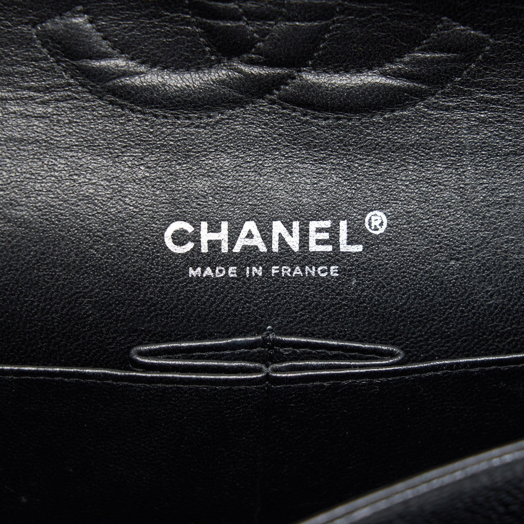 chanel-medium-classic-double-flap-caviar-black-shw-serial-12