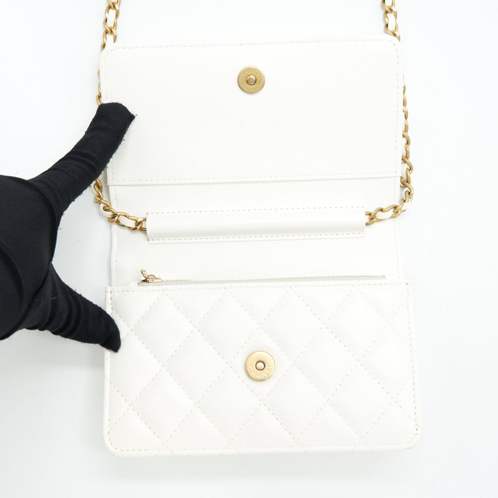 chanel-small-wallet-on-chain-with-ribbon-chain-lambskin-white-ghw