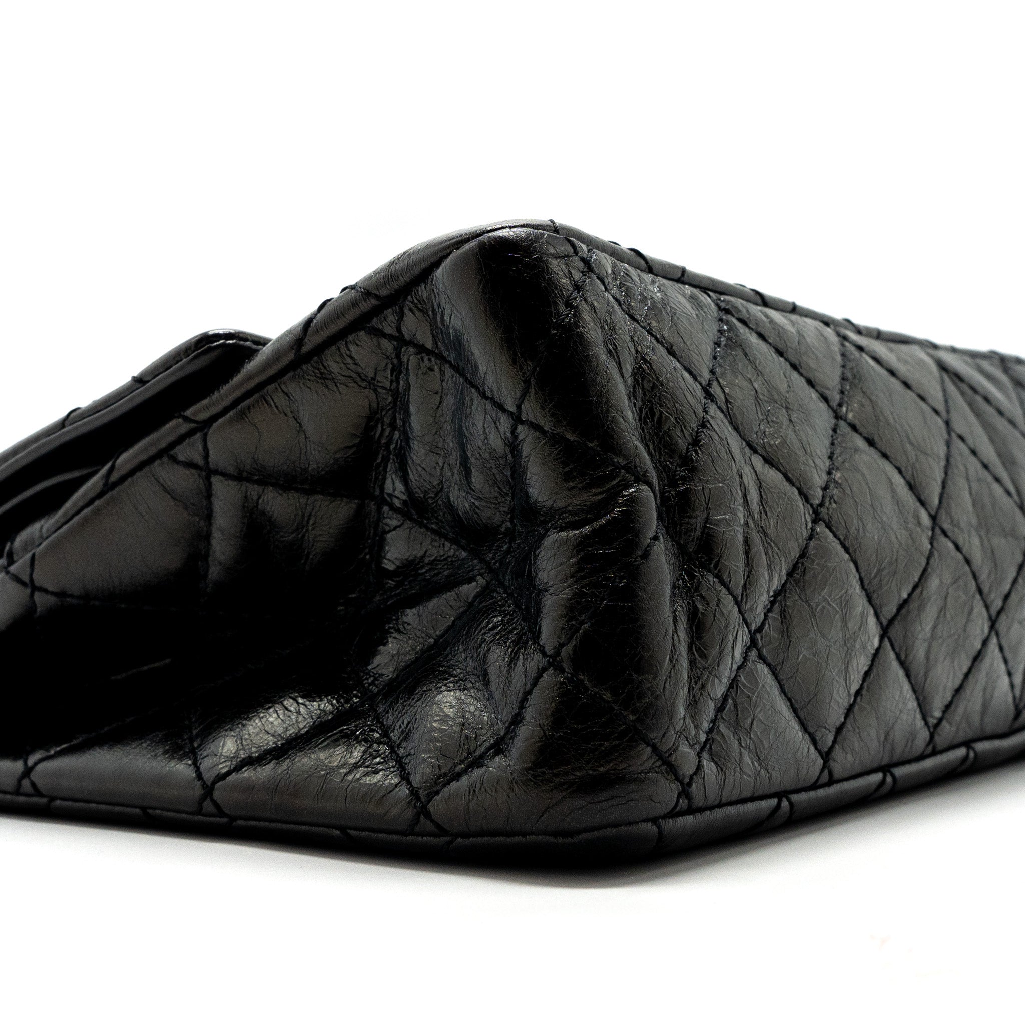 chanel-2-55-226-reissue-double-flap-bag-grained-calfskin-black-shw