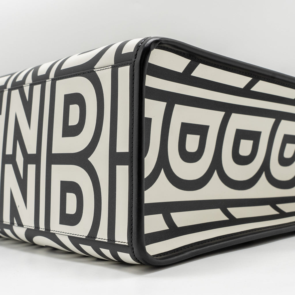 fendi-medium-sunshine-roma-shopping-bag-calfskin-black-white-shw-copy