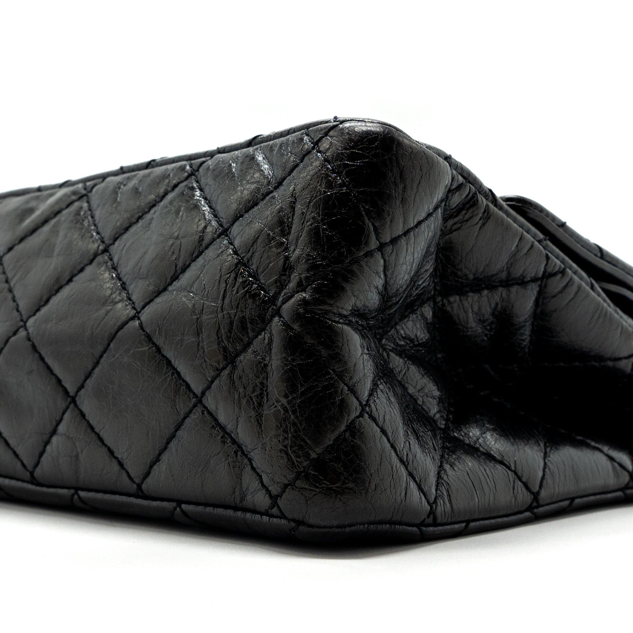 chanel-2-55-226-reissue-double-flap-bag-grained-calfskin-black-shw
