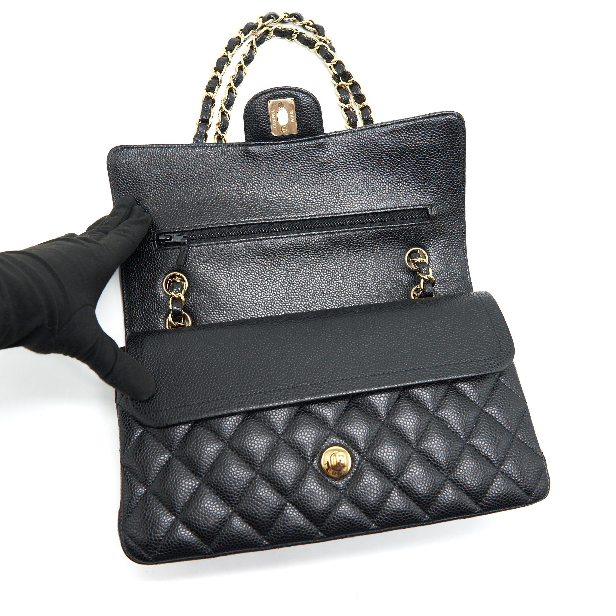 chanel-medium-classic-double-flap-caviar-in-black-ghw