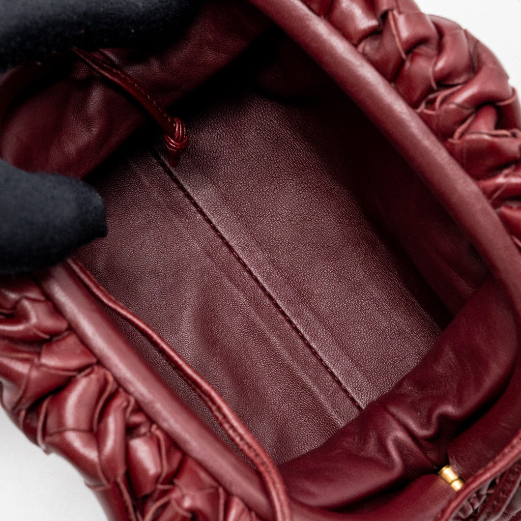 bottega-veneta-mini-pouch-lambskin-dark-red-ghw