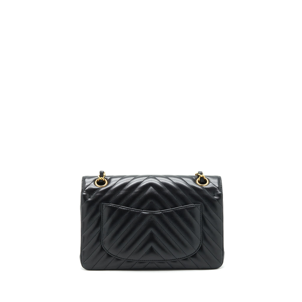 chanel-small-classic-double-flap-bag-chevron-lambskin-black-ghw