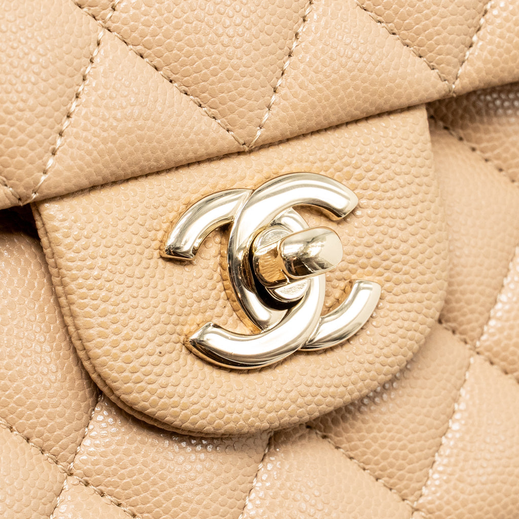 chanel-medium-classic-double-flap-bag-dark-beige-lghw