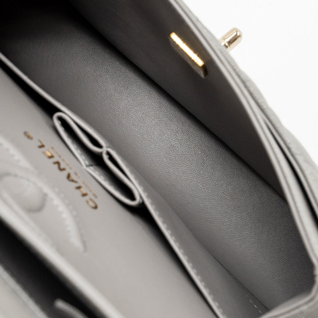 chanel-small-classic-double-flap-bag-caviar-dark-grey-lghw-microchip