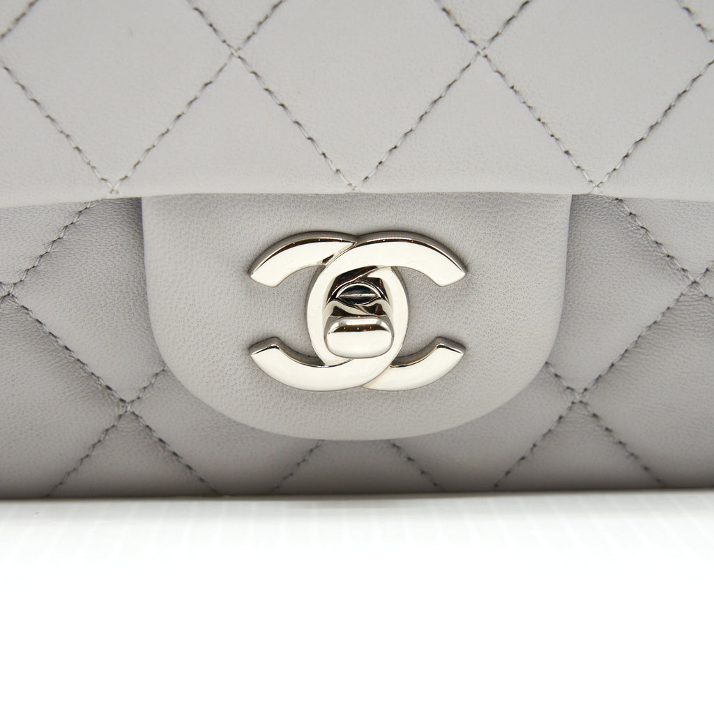 chanel-mini-rectangular-flap-bag-lambskin-light-grey-shw