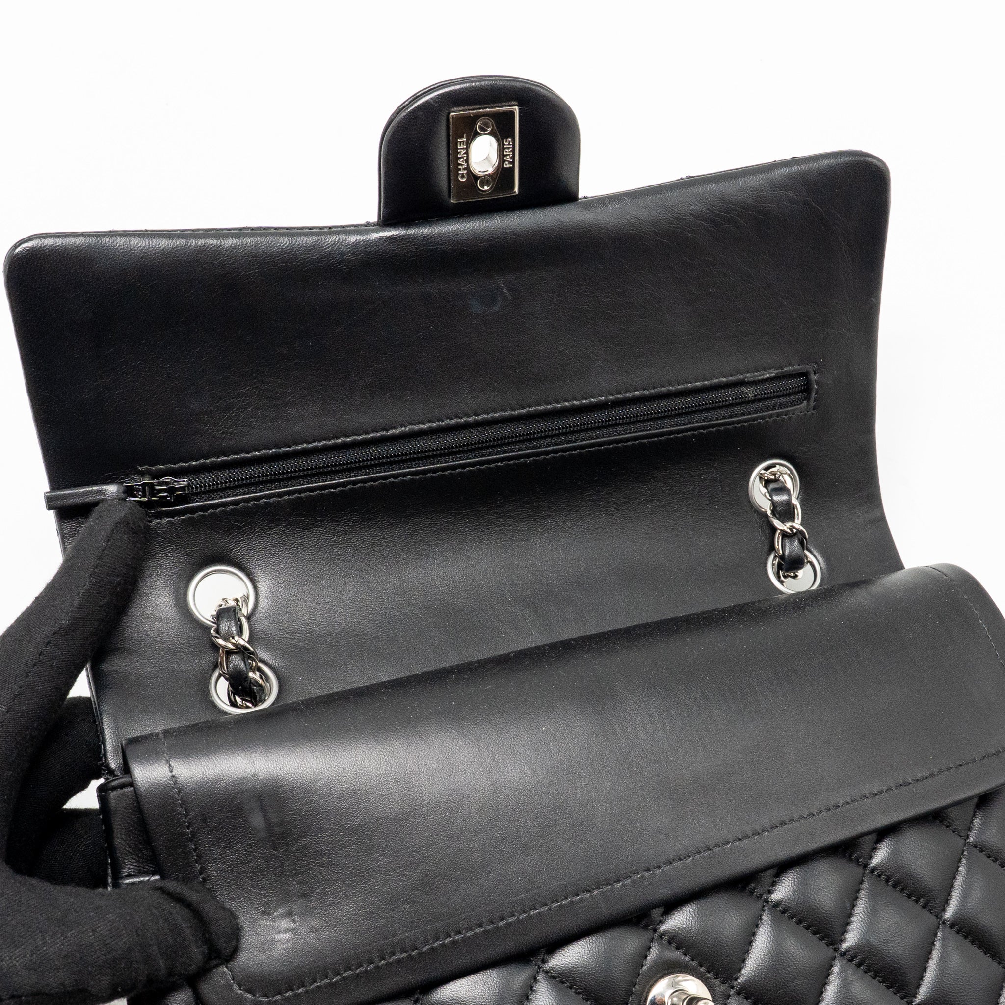 chanel-medium-classic-double-flap-bag-lambskin-black-shw-1