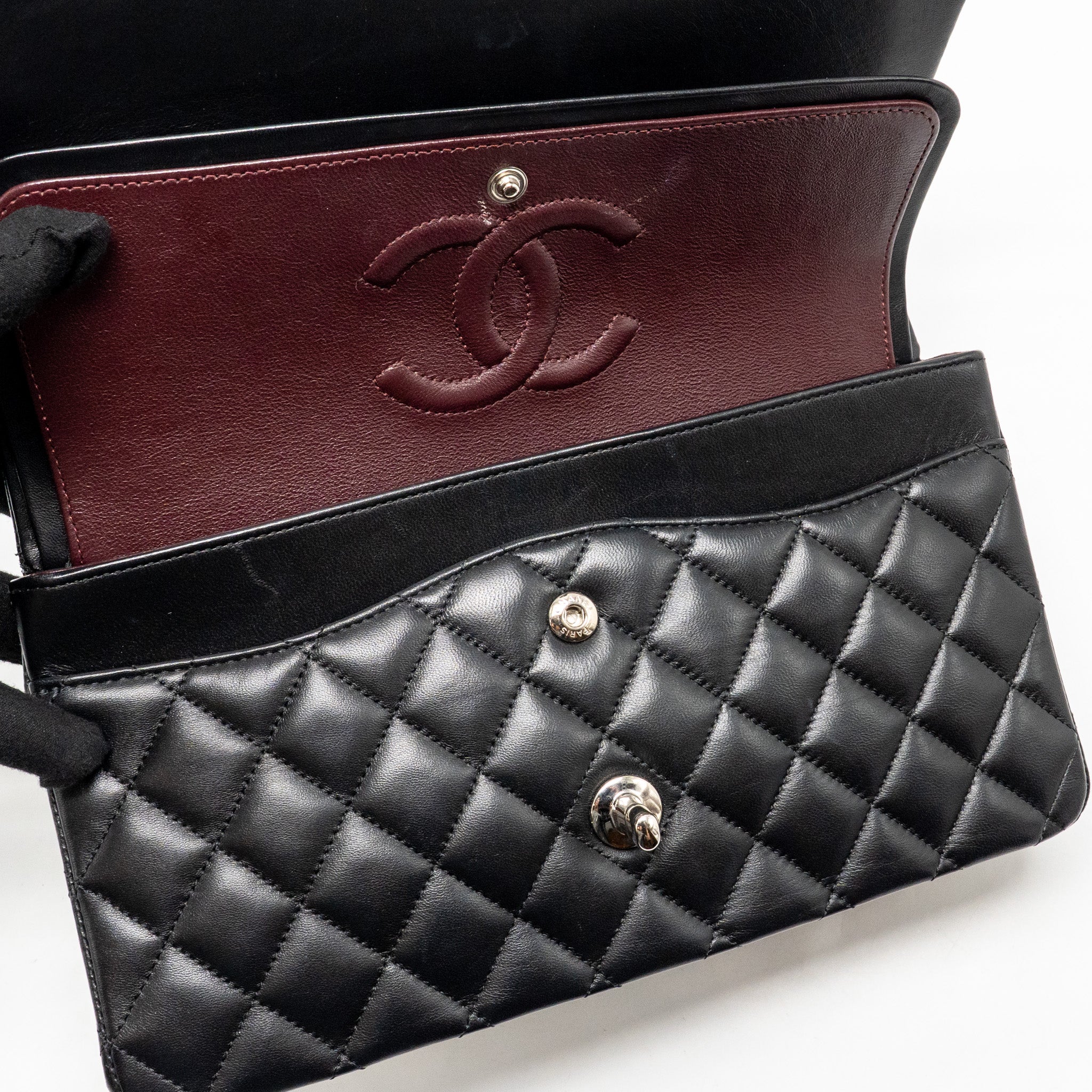 chanel-medium-classic-double-flap-bag-lambskin-black-shw-1