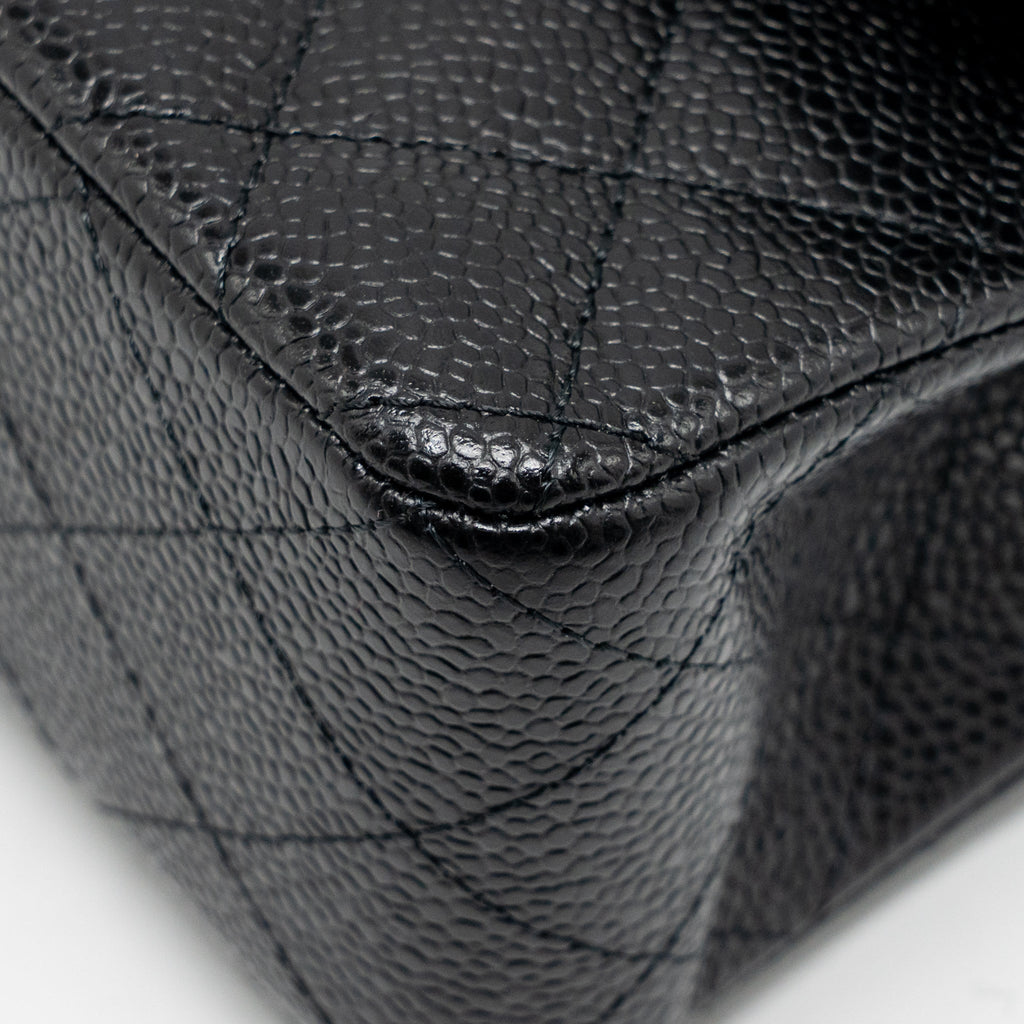 chanel-small-classic-double-flap-bag-caviar-black-shw-2