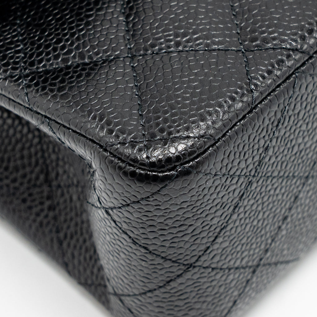 chanel-small-classic-double-flap-bag-caviar-black-shw-2