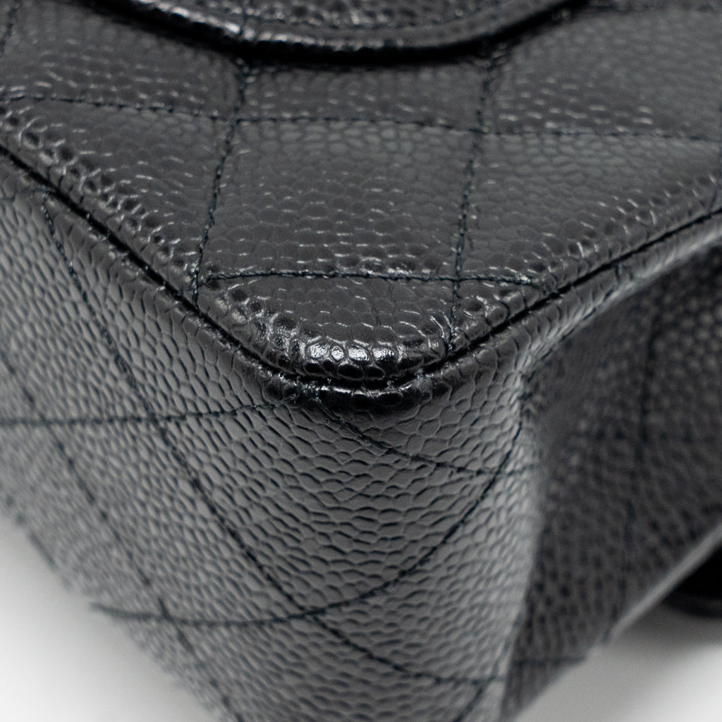chanel-small-classic-double-flap-bag-caviar-black-shw-2