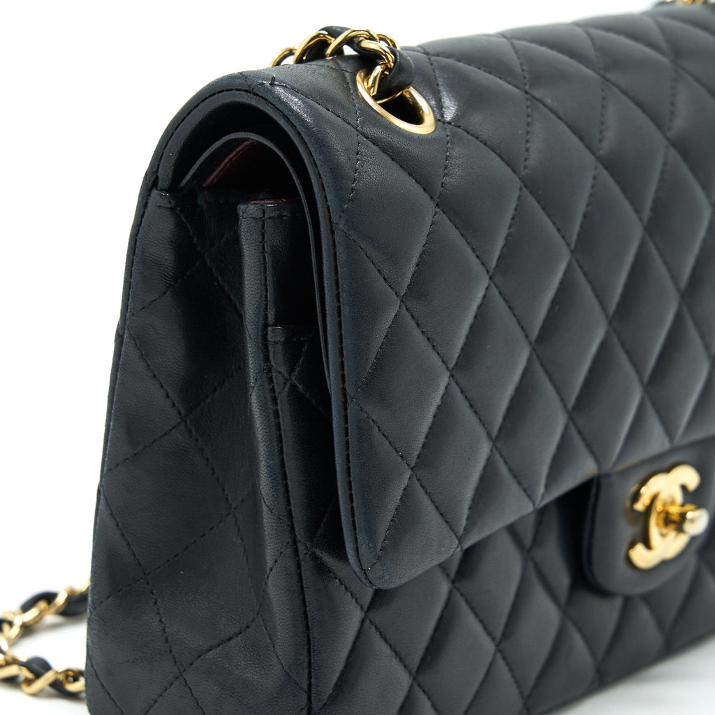 chanel-classic-double-flap-bag-lambskin-medium-black-ghw-serial-19