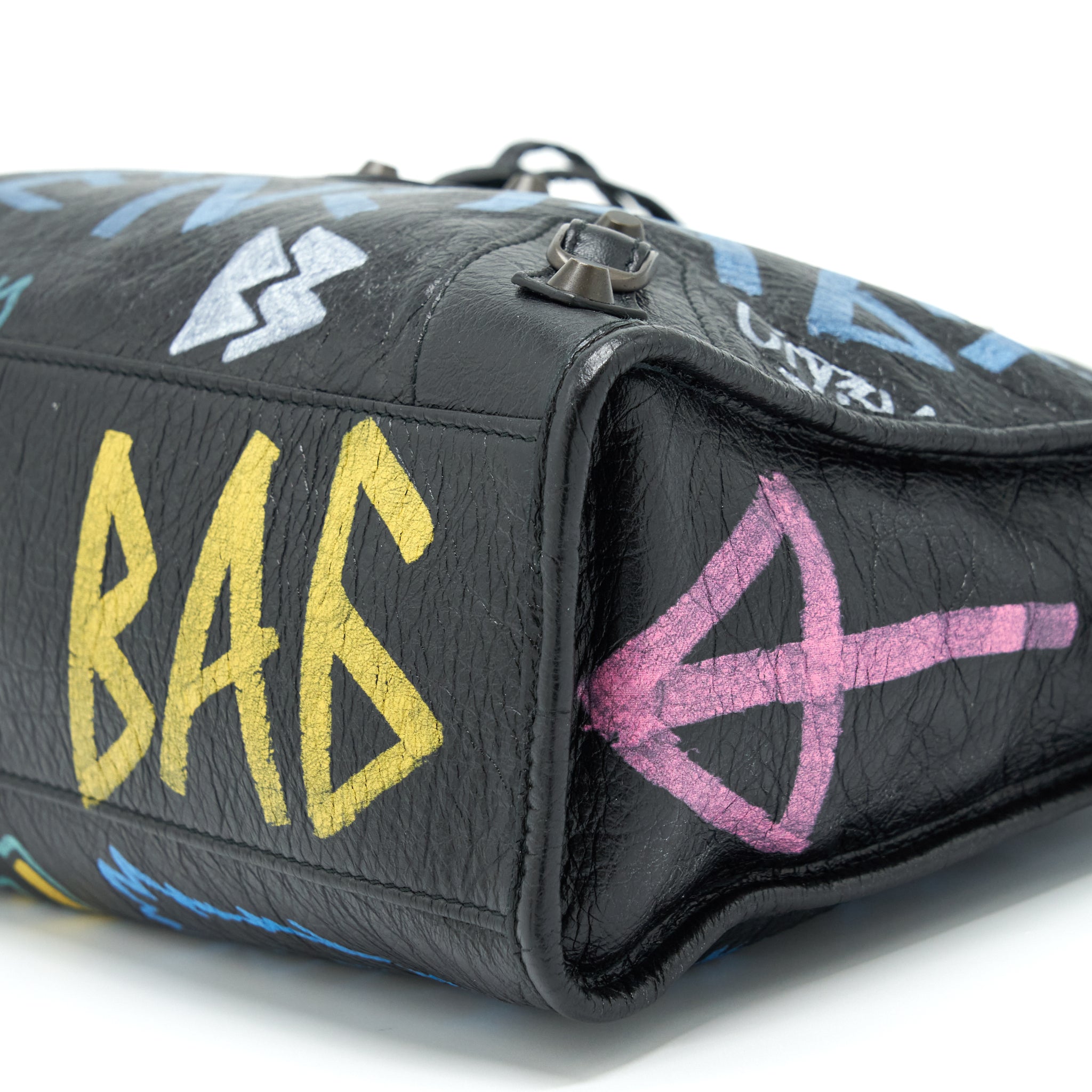 balenciaga-city-bag-black-with-multicolour-graffiti-ruthenium-hardware