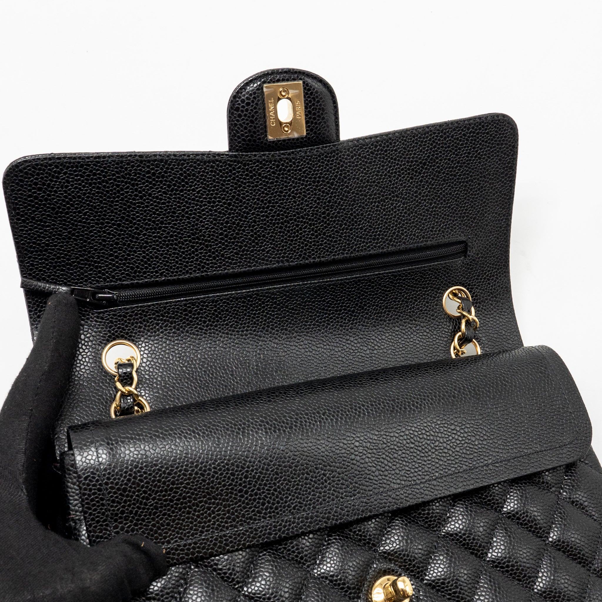 chanel-medium-classic-double-flap-bag-caviar-black-ghw-microchip-12
