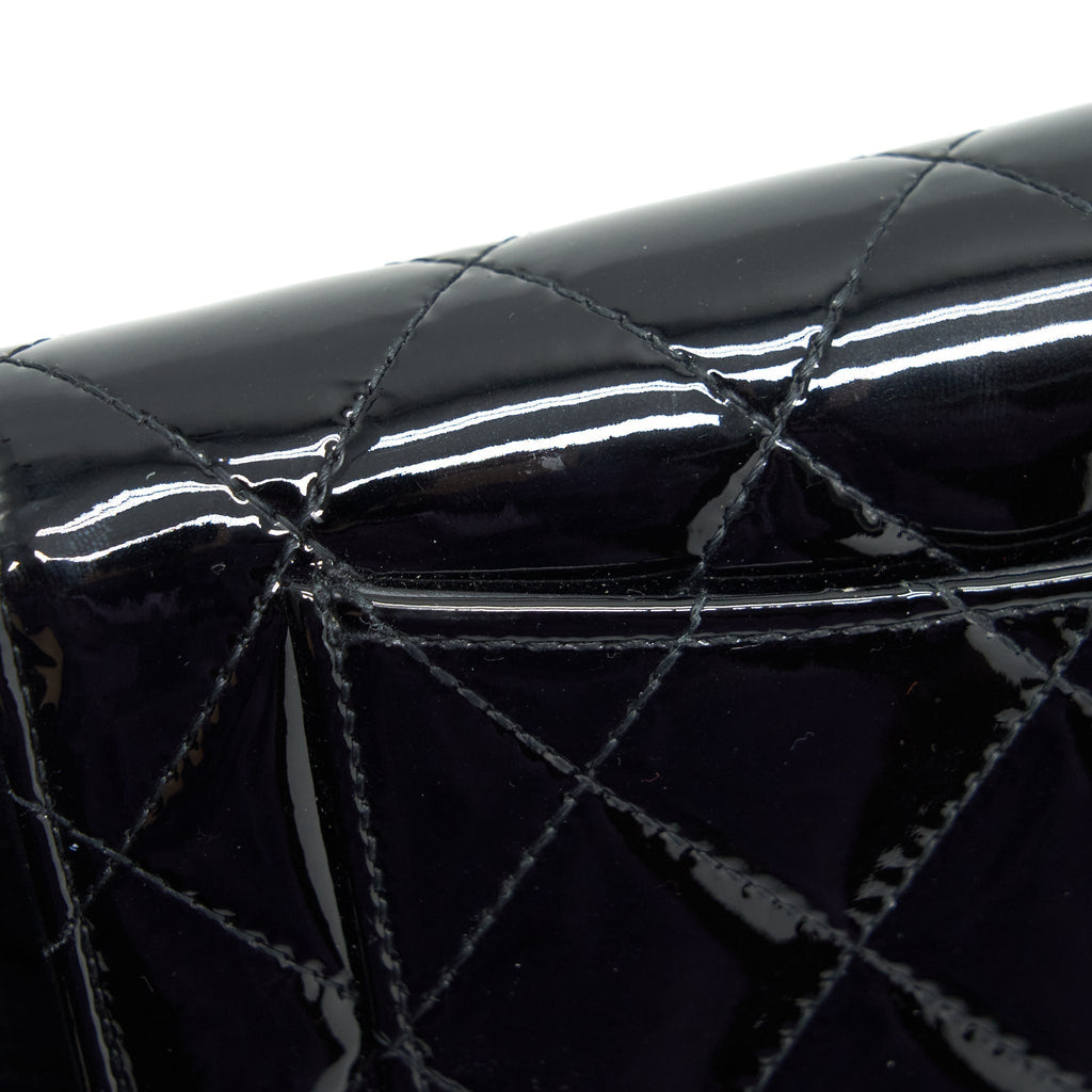 chanel-classic-flap-long-wallet-patent-black-shw