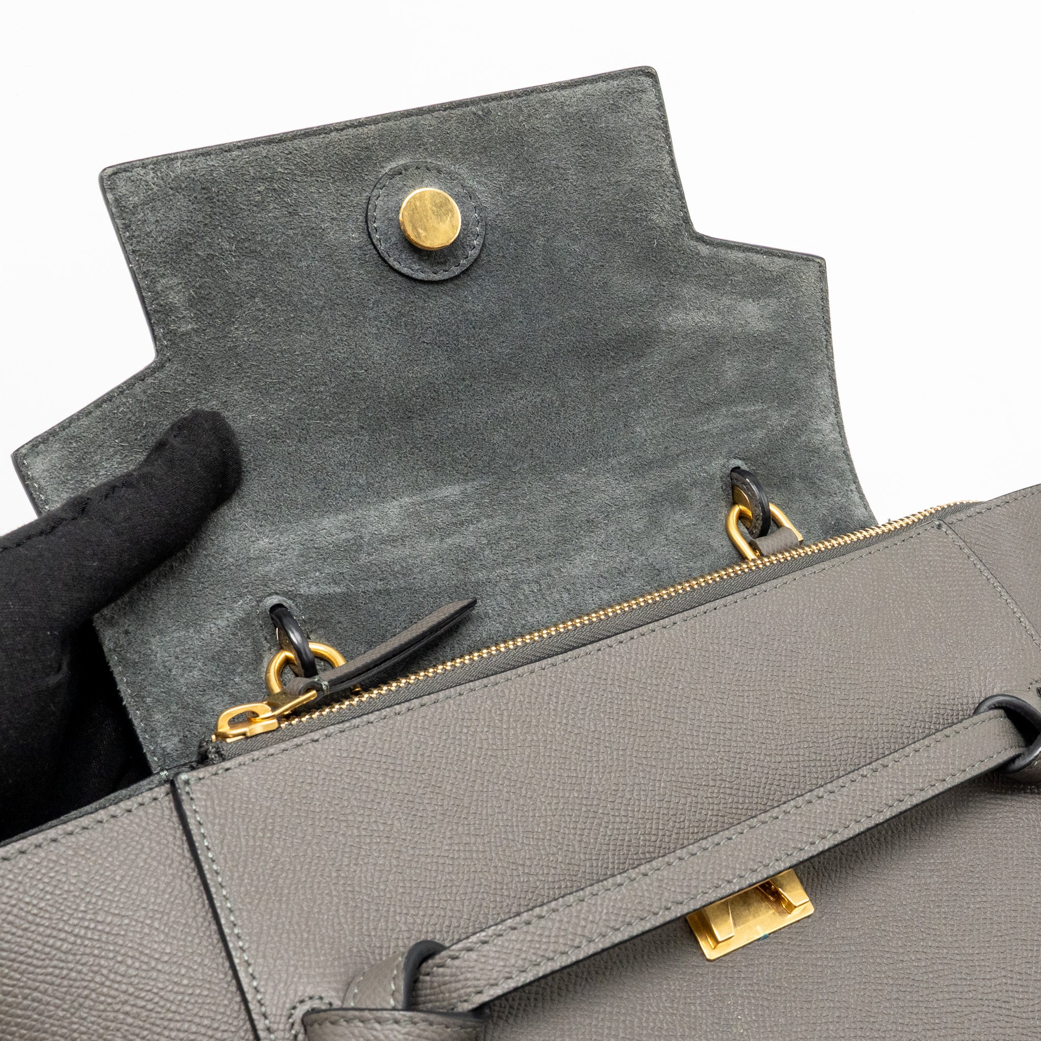 celine-micro-belt-bag-calfskin-dark-grey-ghw