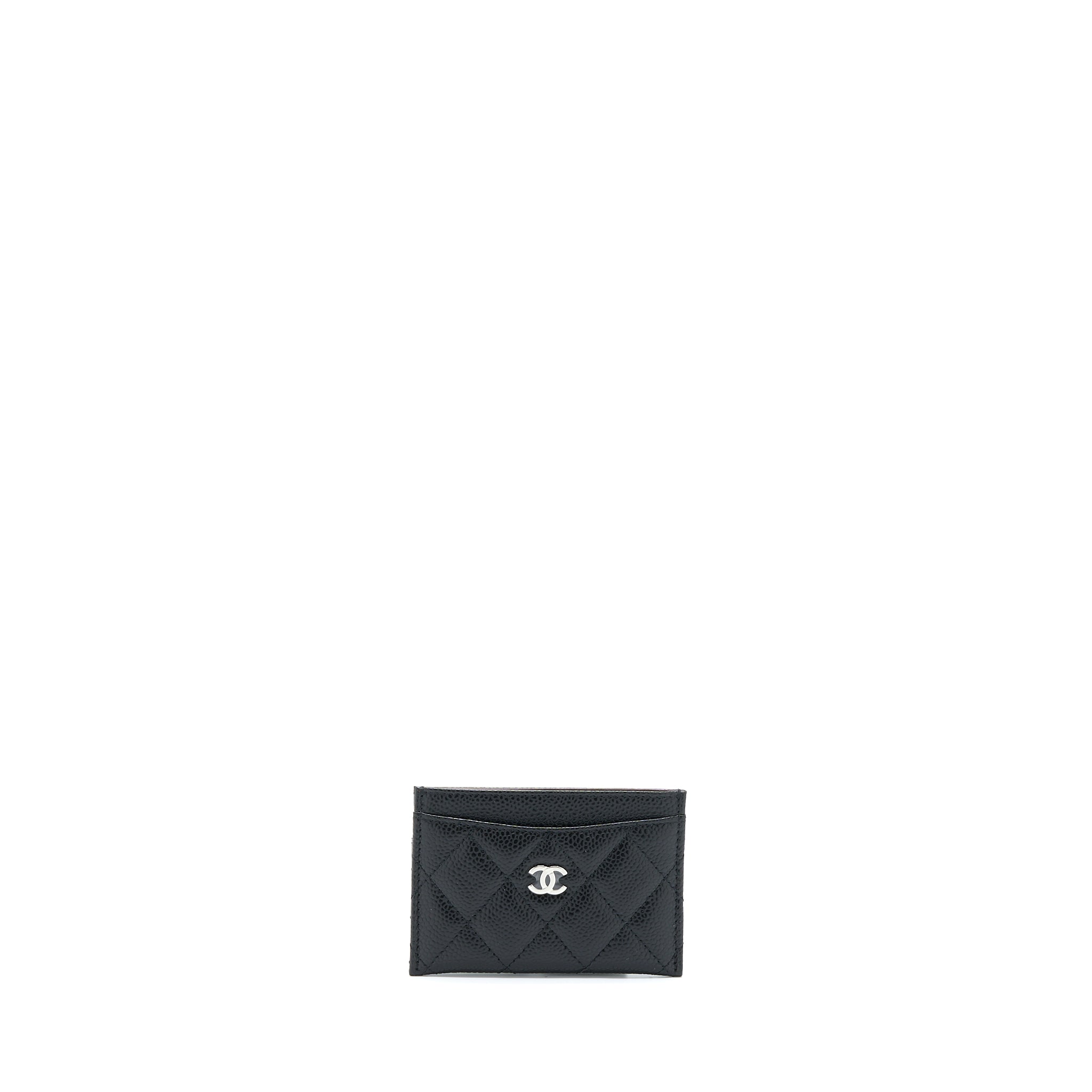 chanel-classic-card-holder-caviar-black-shw