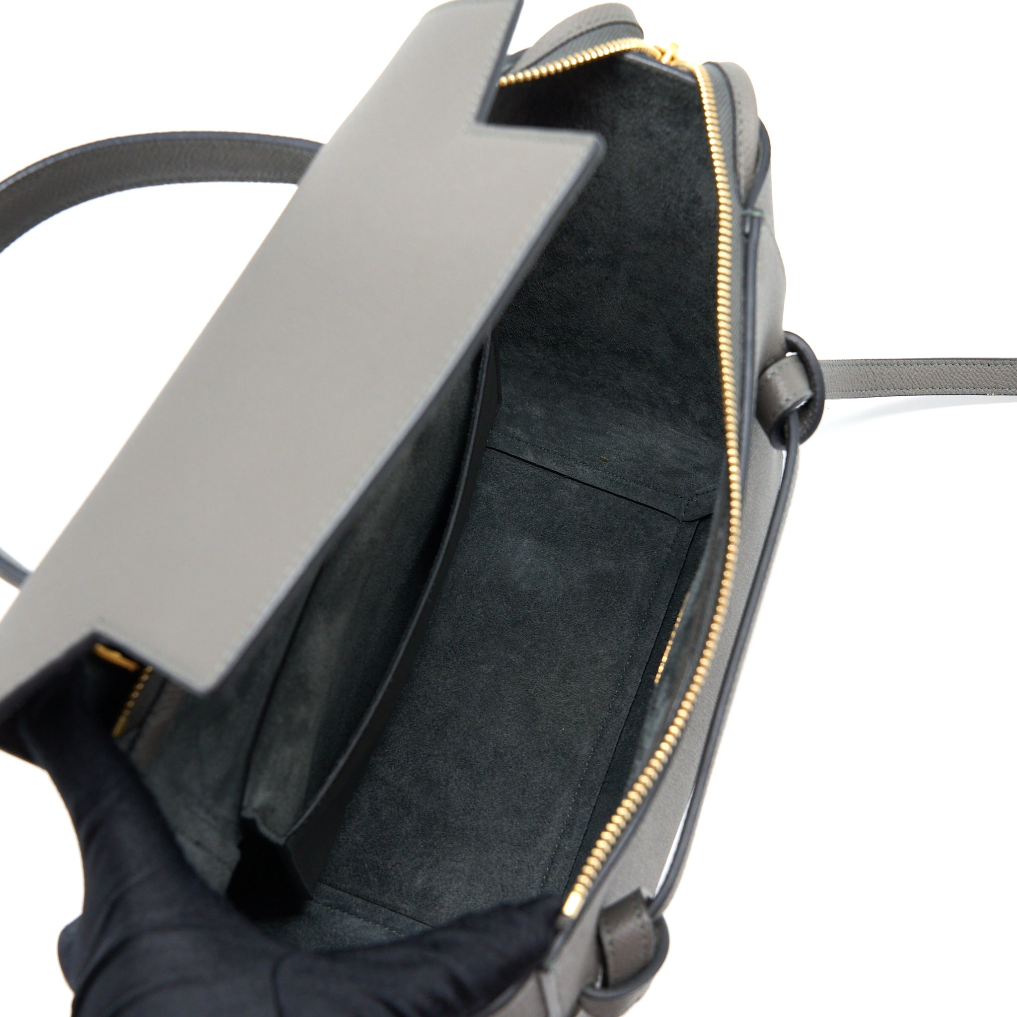 celine-micro-belt-bag-grained-calfskin-grey-ghw-1