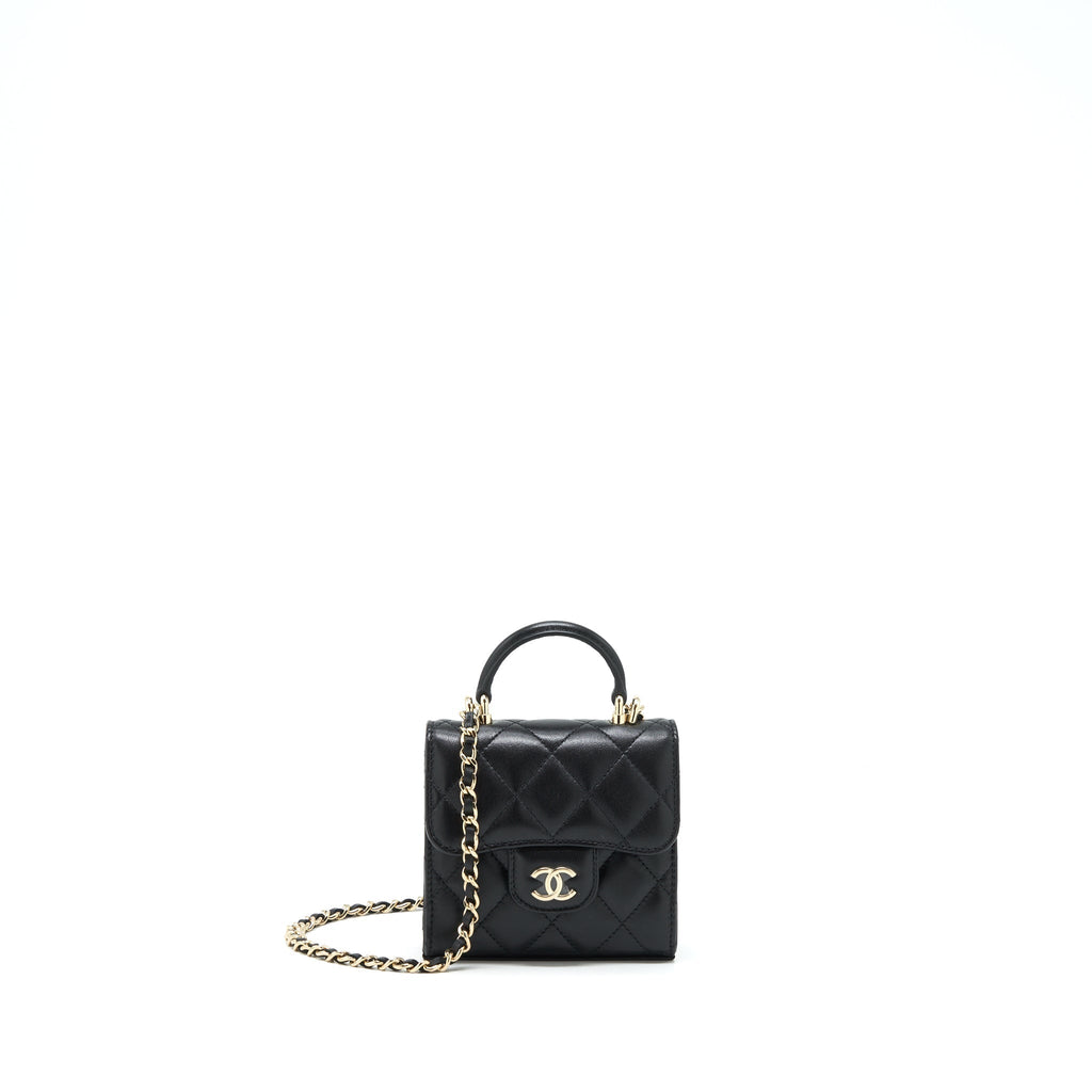 chanel-22p-top-handle-mini-flap-bag-with-chain-lambskin-black-lghw