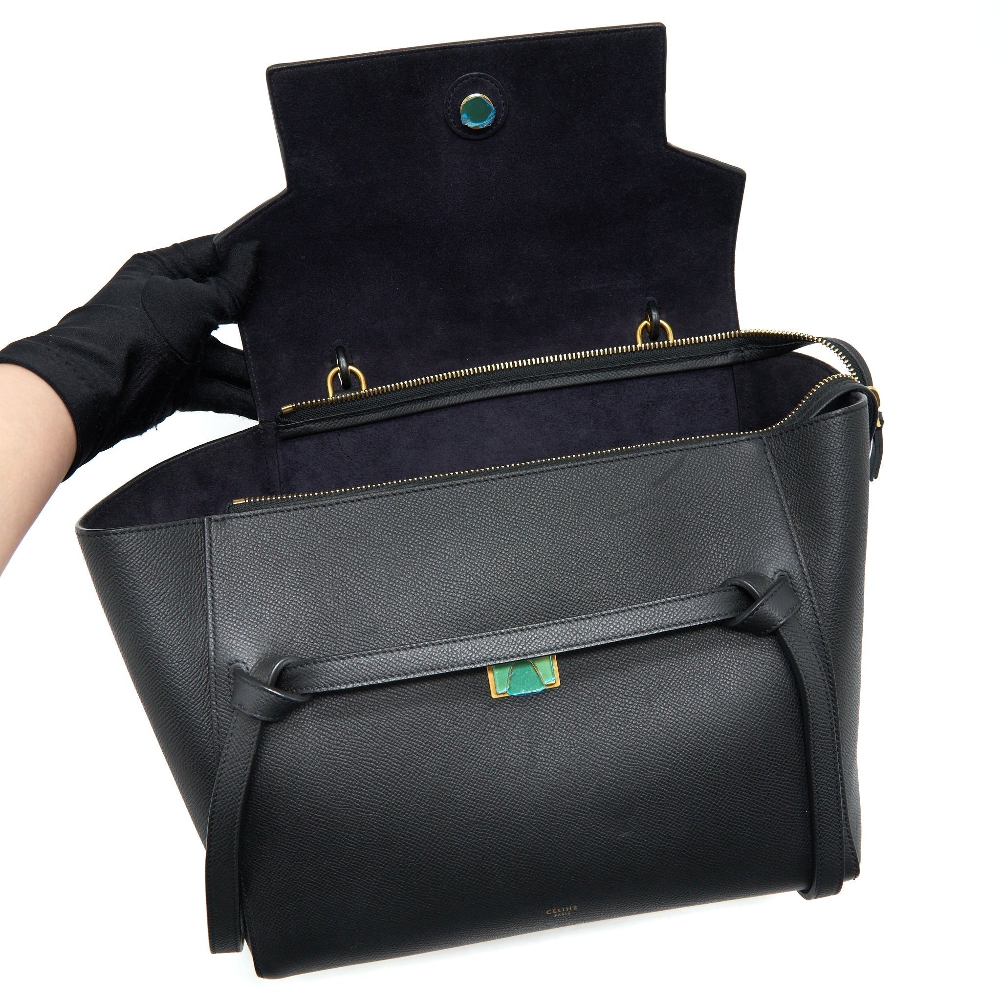 celine-mini-belt-bag-grained-calfskin-black-ghw-1
