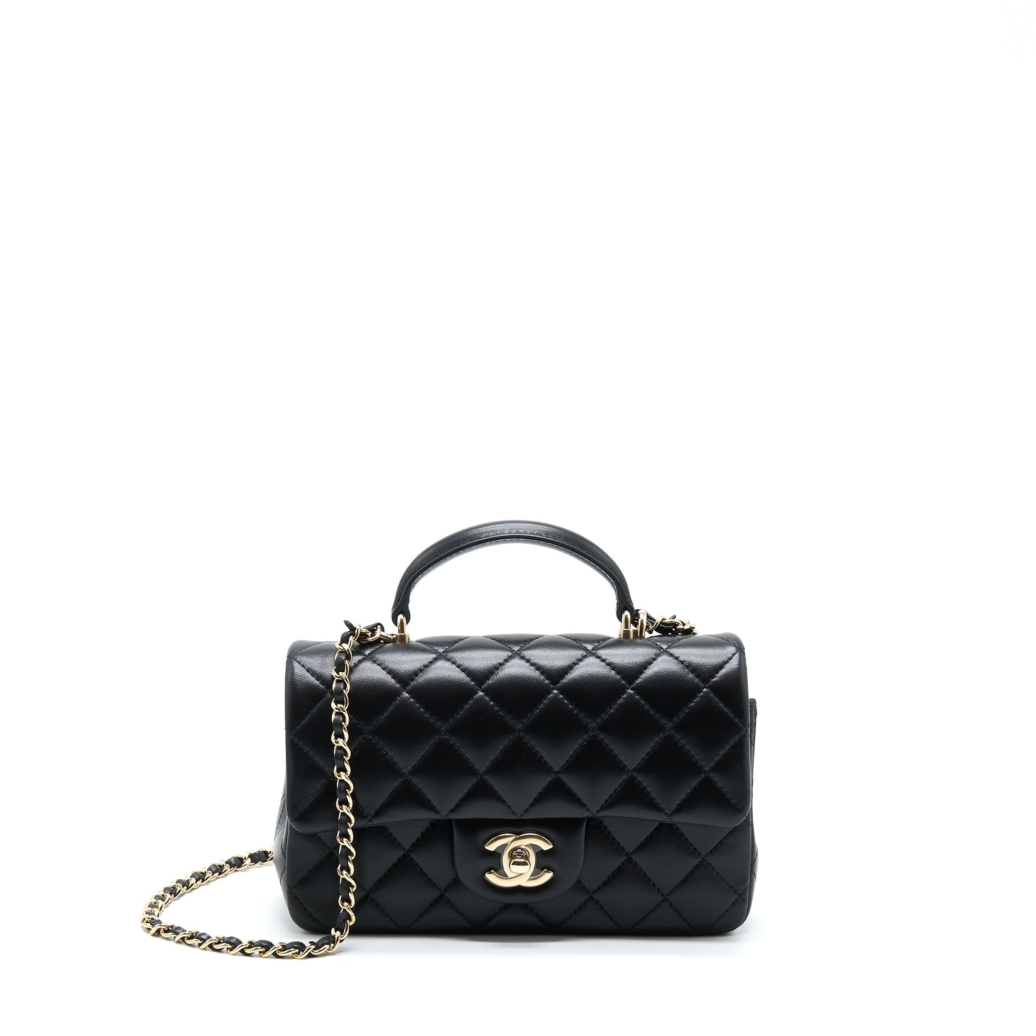 chanel-22a-top-handle-mini-rectangular-flap-bag-lambskin-black-ghw-microchip