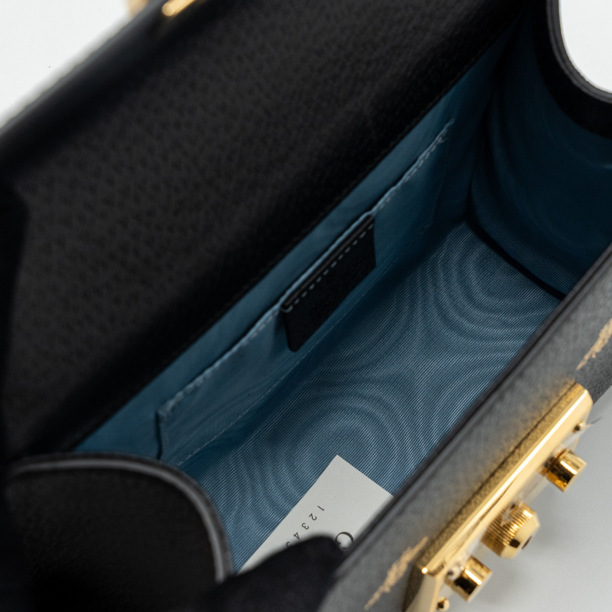 gucci-padlock-chain-bag-bee-print-calfskin-black-ghw