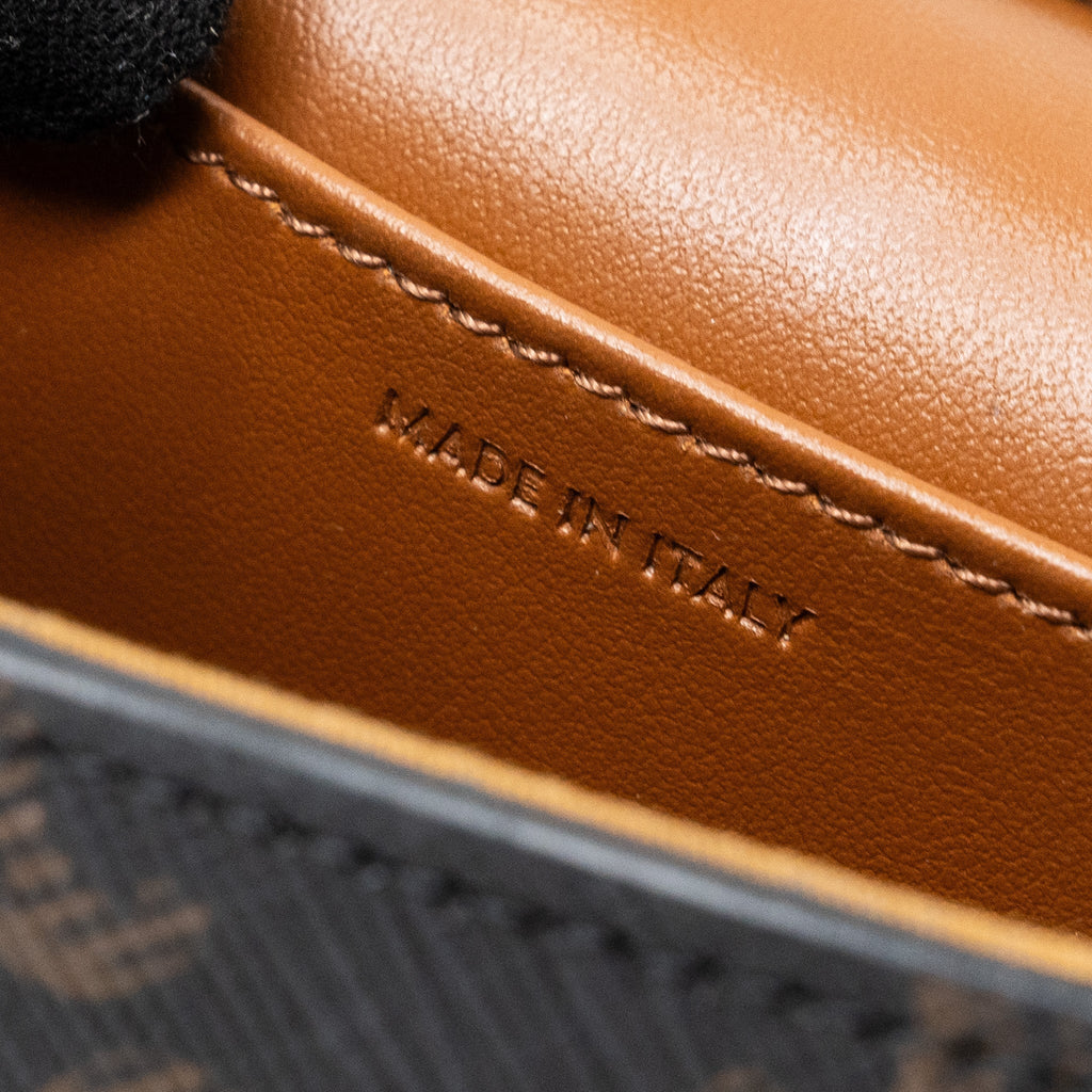 celine-mini-claude-triomphe-canvas-calfskin-tan-ghw