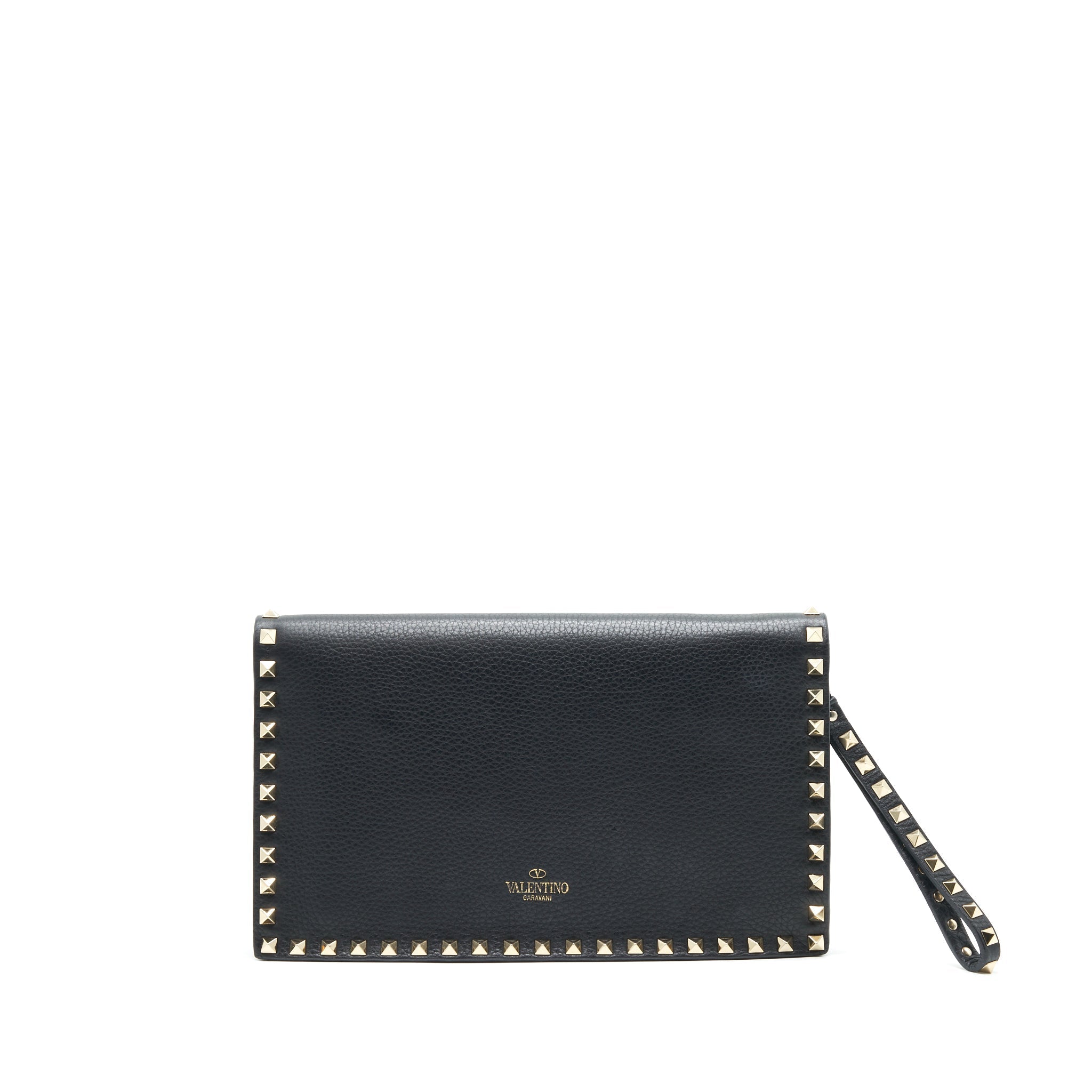 valentino-garavani-rockstud-leather-clutch-black