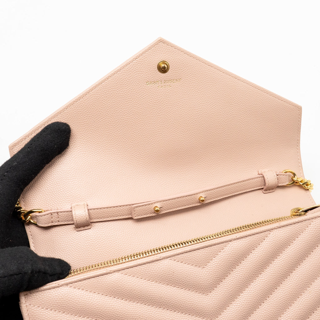saint-laurent-ysl-matelasse-chain-wallet-grained-calfskin-pale-blush-ghw