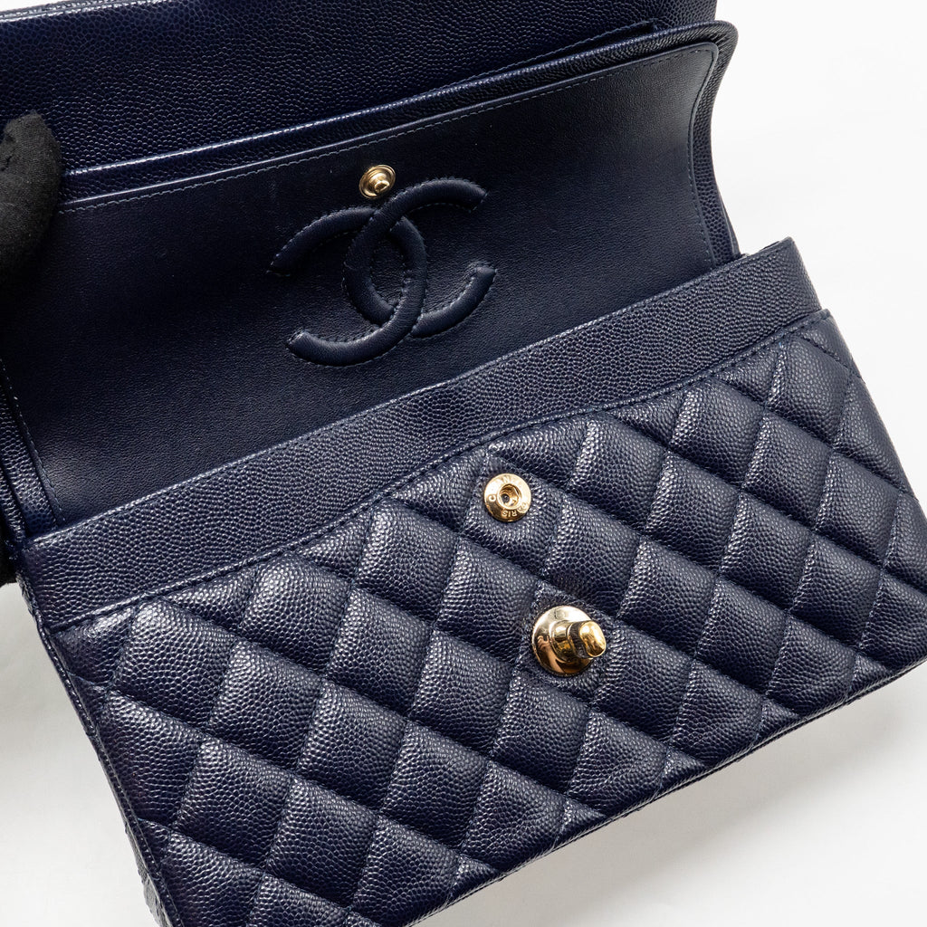 chanel-small-classic-double-flap-bag-caviar-navy-ghwmicrochip