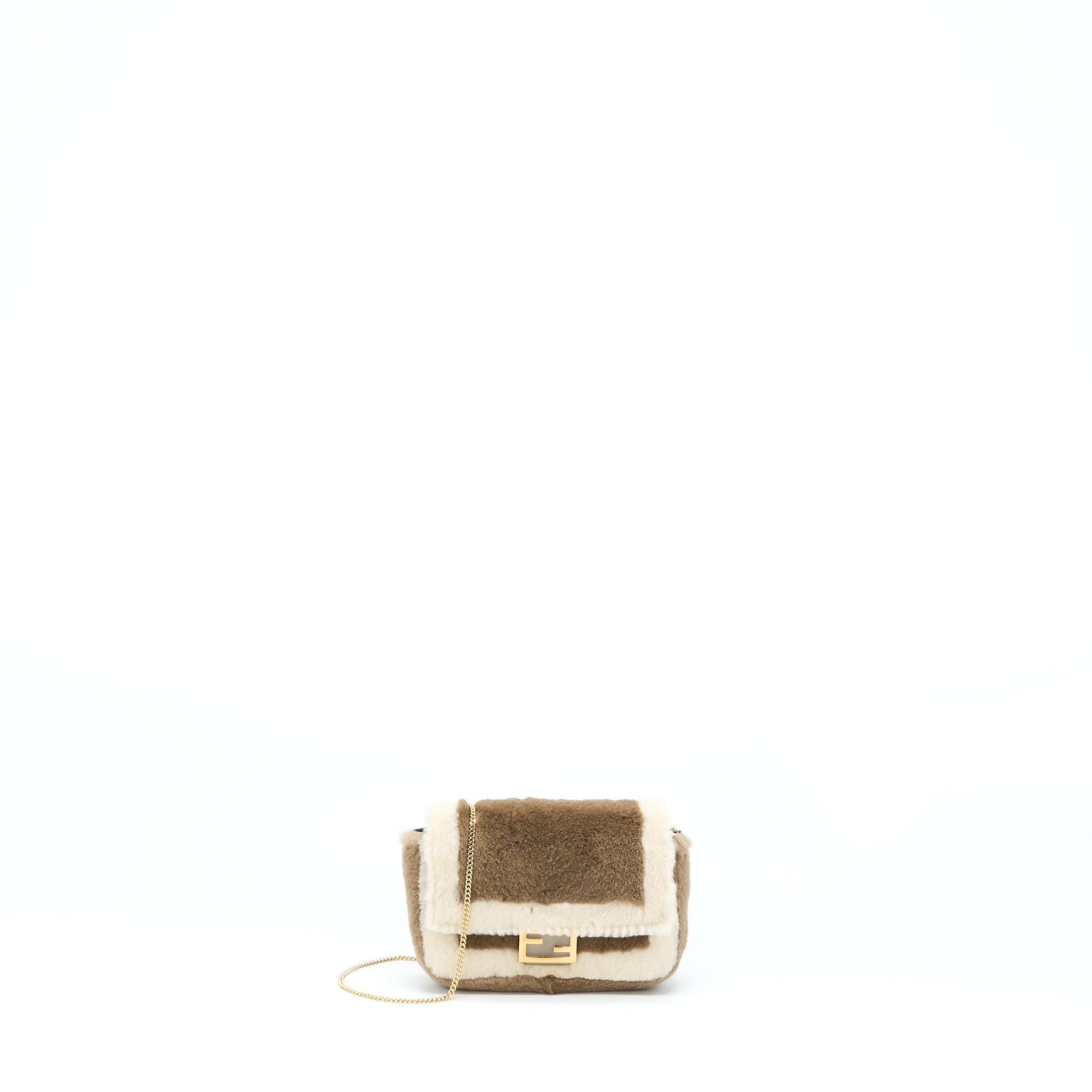 fendi-nano-baguette-charm-bag-with-chain-brown-cream