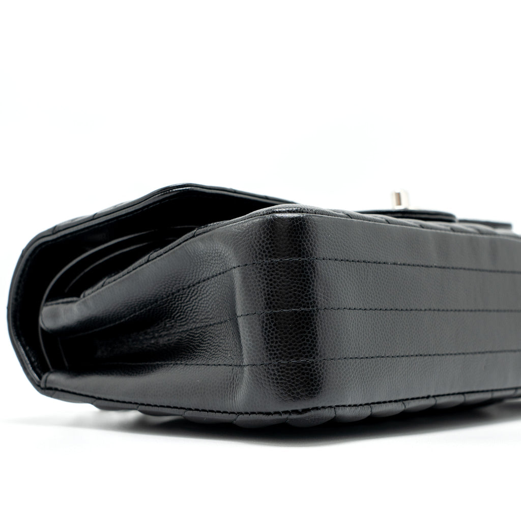 chanel-medium-classic-double-flap-bag-chevron-caviar-black-shw-1