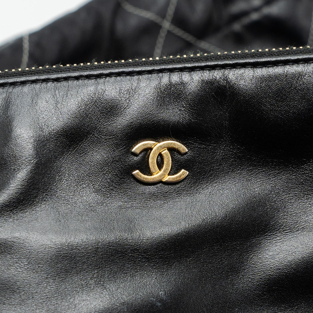chanel-small-22-bag-gold-letter-shiny-calfskin-black-brushed-ghwmicrochip-1
