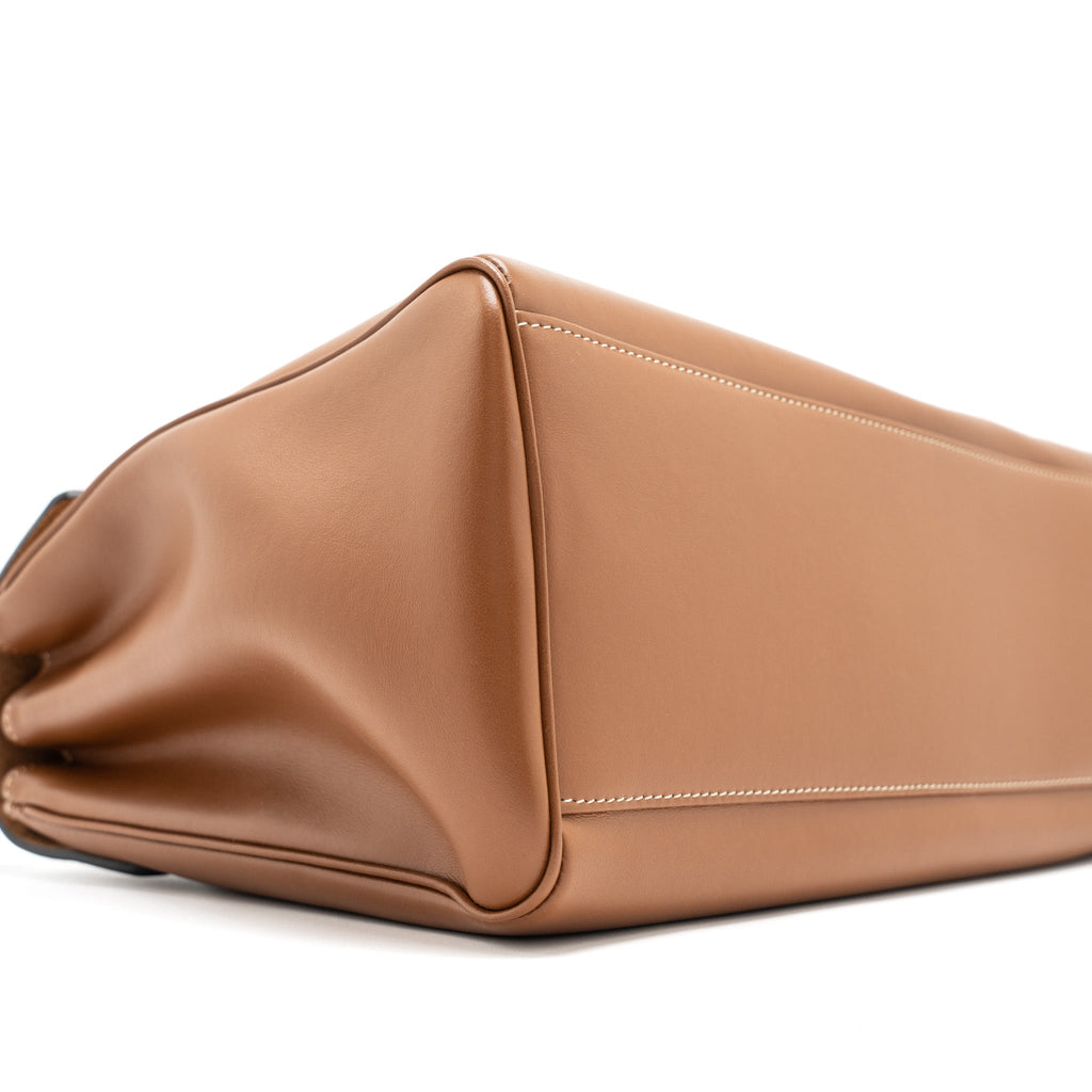 celine-16-medium-soft-calfskin-tan-ghw