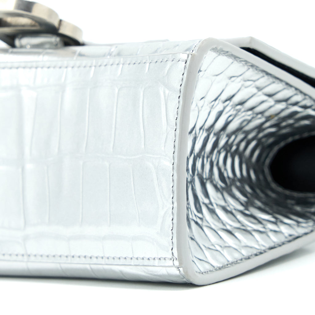 balenciaga-hourglass-xs-embossed-calfskin-silver-shw