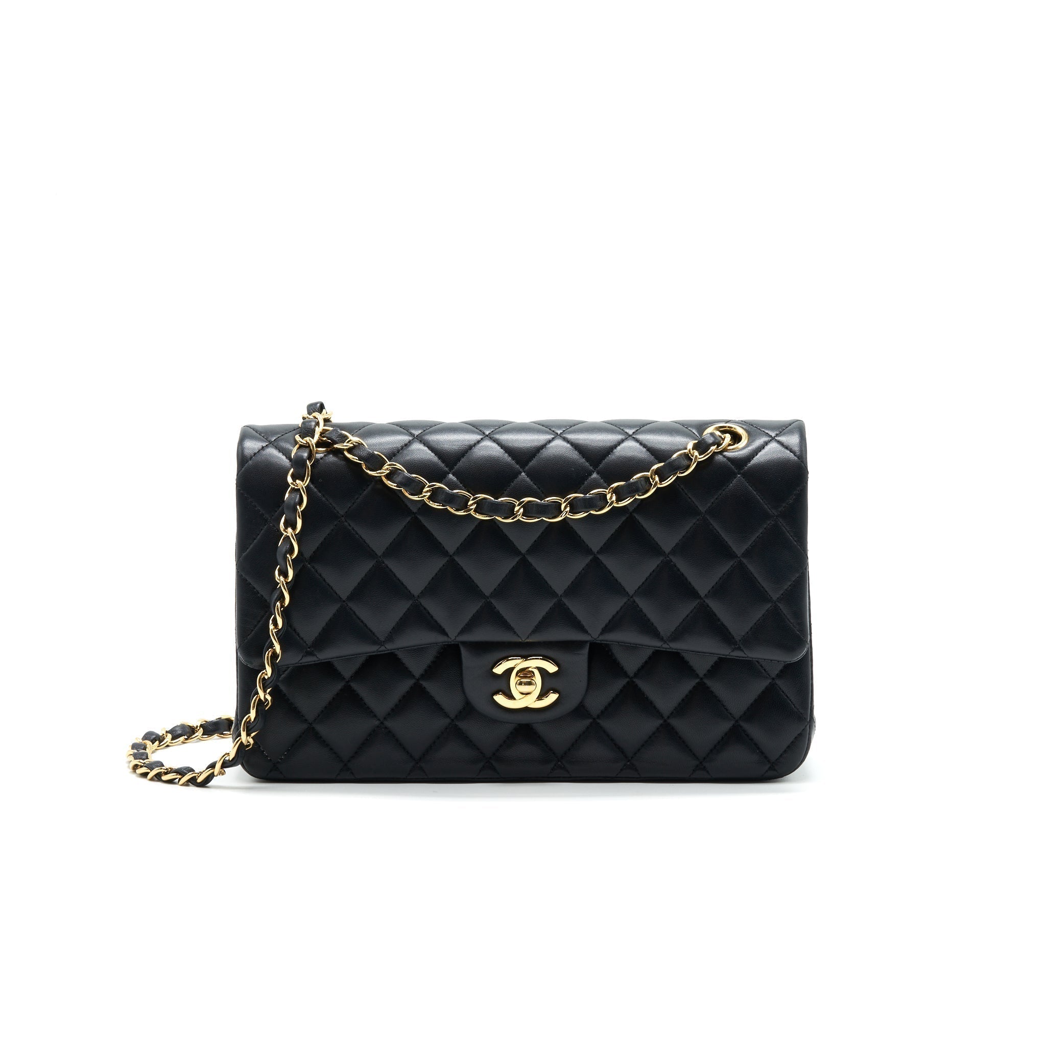 chanel-medium-classic-double-flap-lambskin-black-ghw