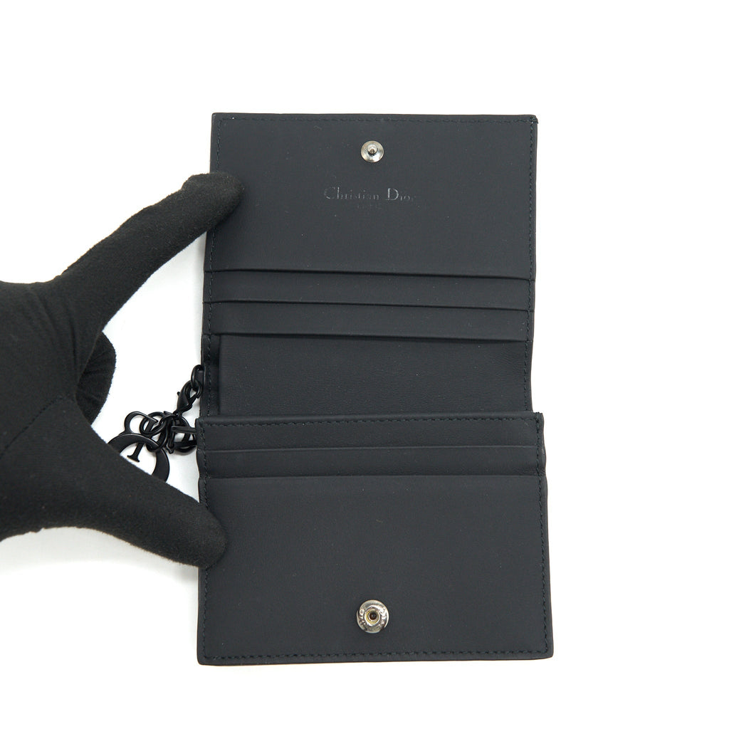 dior-flap-card-holder-calfskin-so-black