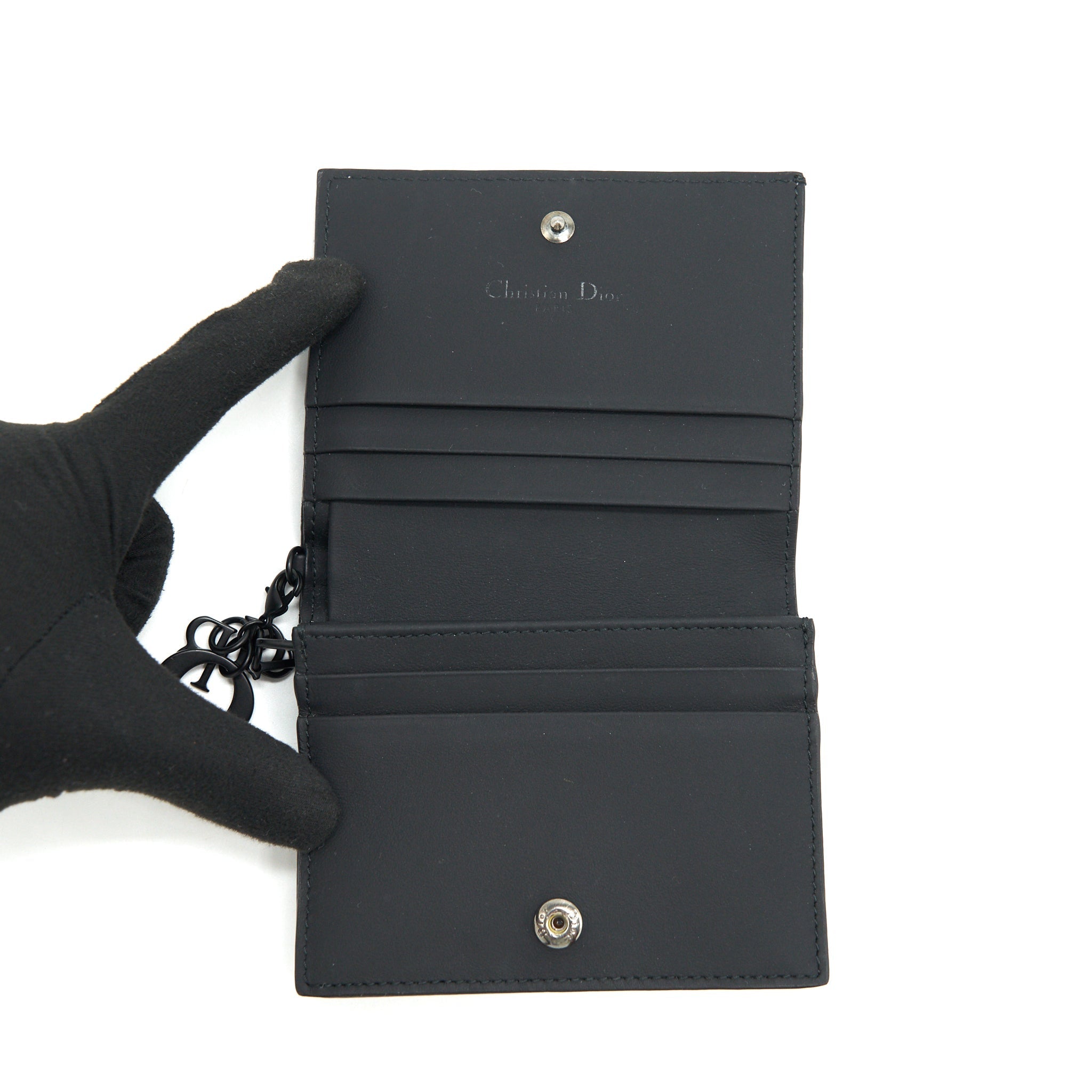 dior-flap-card-holder-calfskin-so-black