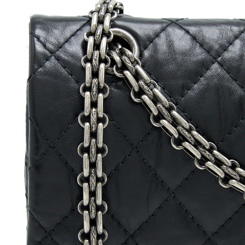 chanel-small-2-55-255-double-flap-bag-calfskin-black-ruthenium-shw